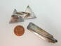 Vintage Siam Sterling Etched Tie Clip & Cuff Links 22.8g image number 3