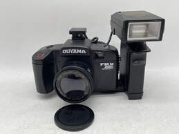 Ouyama Black Automatic 35mm Color Lens Film Camera With Flash Not Tested