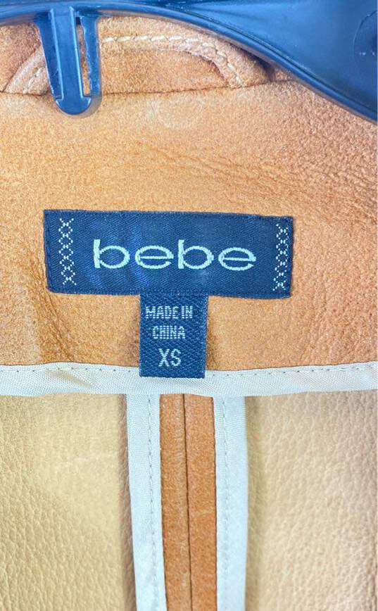 Bebe Women Brown Leather Jacket - XS image number 3