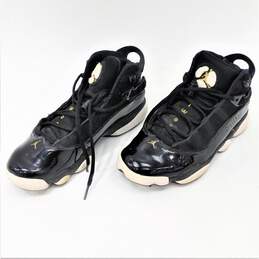 Jordan 6 Rings Black Metallic Gold White Men's Shoes Size 8