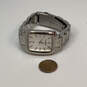 Designer Fossil ES-1234 Silver-Tone Rectangular Dial Analog Wristwatch image number 3