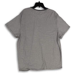 Mens Gray Pinstripe Crew Neck Short Sleeve Pullover T-Shirt Size XXL alternative image
