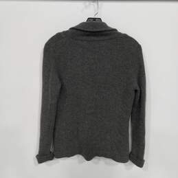 Cashmere Saks Fifth Ave Women's Grey Cashmere Cardigan Sweater Size S alternative image