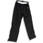 Womens Black Flat Front Straight Leg Pockets Workwear Ankle Pants Size M image number 2
