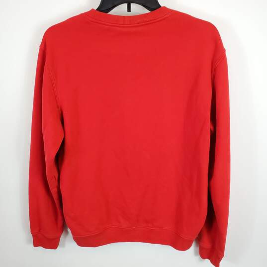 Lacoste Unisex Red Crewneck Sweatshirt M image number 2