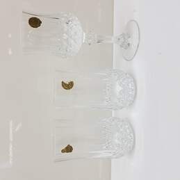 Vintage French Crystal Wine Glasses Cristal De Flandre Set of 2