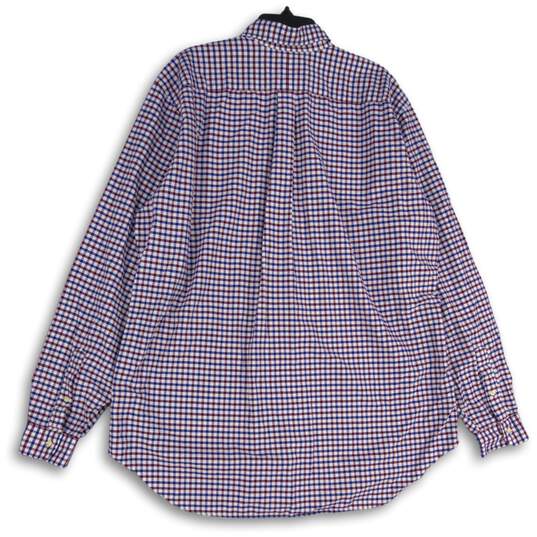 NWT Ralph Lauren Mens Multicolor Plaid Spread Collar Button-Up Shirt Sz XL Tall image number 2