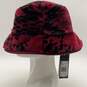 NWT Adidas Womens IVP RVS HI2090 Red Black Faux Fur Reversible Bucket Hat Sz M/L image number 4