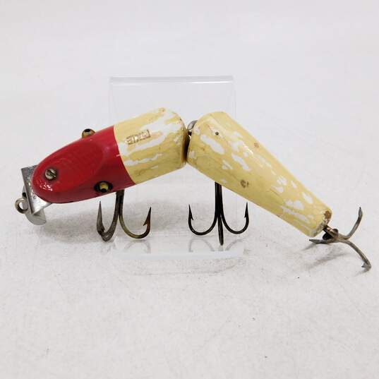 Buy the Vintage C.C.B.CO Creek Jointed Wood Lure, Glass Eyes 9-27-20