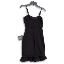 NWT Womens Black Spoonful Of Sass Spaghetti Strap Short Bodycon Dress Sz XS alternative image