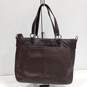 Women's Coach Chelsea Brown Leather Tote Purse image number 1