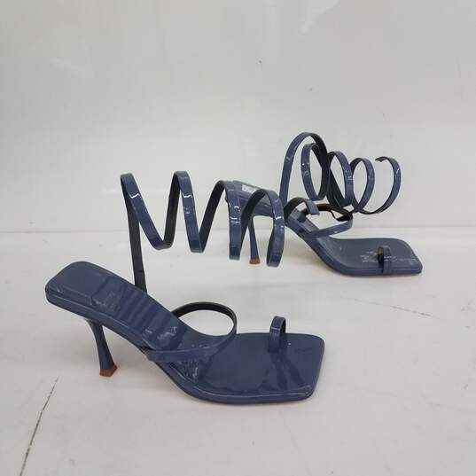 Jeffrey Campbell Luzia Dusty Navy Patent Sandals image number 3