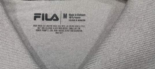Fila Men's Polo Gray Shirt Size M image number 3