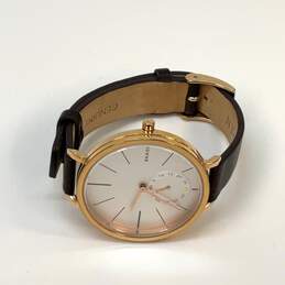 Designer Skagen Hagen SKW2356 Gold Quartz Analog Round Dress Wristwatch