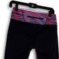 Womens Pink Purple Flat Front Elastic Waist Compression Leggings Size Small image number 4