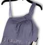 NWT Womens Purple Tiered Asymmetrical One Shoulder A-Line Dress Size 16 image number 3