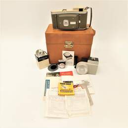 Vintage Polaroid Land Camera Model 80A w/ Case, Manual and Accessories