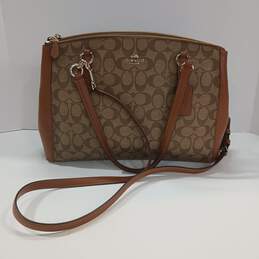 Authenticated Women's Coach Christie Carryall In Crossgrain Leather alternative image