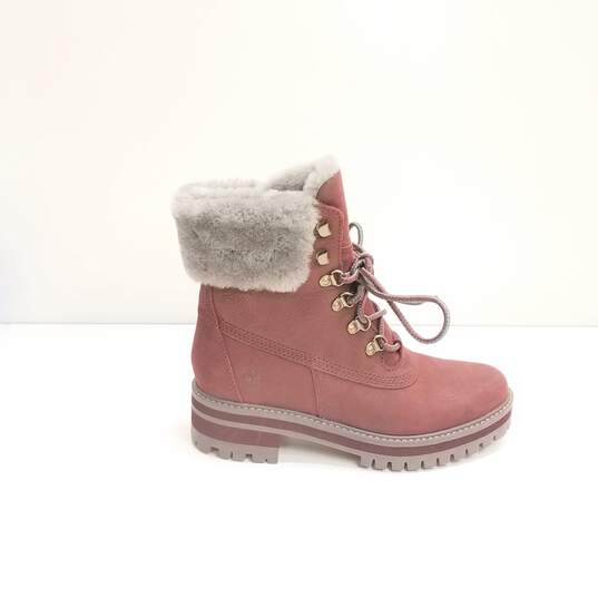 Timberland Courmayeur Valley High Boots Burgundy 7.5 image number 1