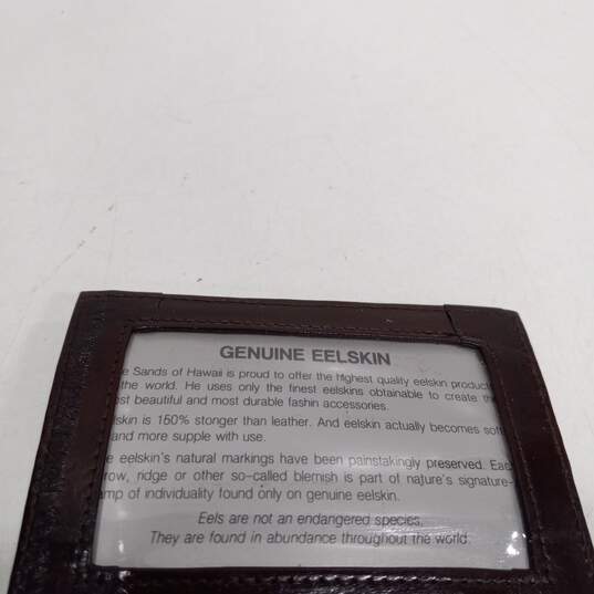 Len Sands of Hawaii Genuine Eelskin Bi-Fold Wallet image number 6