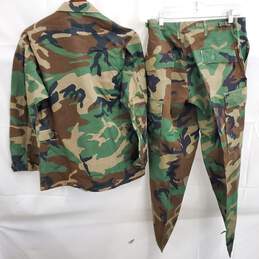 US Army BDU Woodland Camo Coat & Pants Set 25th Infantry Division Medium-Short alternative image