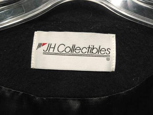 Vintage JH Collectibles Women's Black Wool Coat Size 6 image number 7