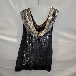 Karen Millen England Sleeveless Sequin Dress Size 12 alternative image
