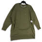 NWT Womens Green Crew Neck Long Sleeve Pullover Sweatshirt Dress Size XXL image number 1