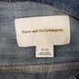NWT Pilcro & The Letter Press WM's Petite Blue Denim & Leather Trim Jean Jacket Size XS image number 3