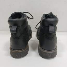 Wolverine Black Leather Waterproof Work Boots Men's Size 13 alternative image