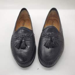 Santoni Men's Aspen Black Leather Loafers Size 9.5D alternative image