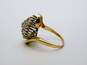 14K Yellow Gold 0.57 CTTW Diamond Cluster Ring 6.0g image number 2