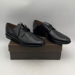 NIB Florsheim Mens Black Leather Round Toe Lace-Up Loafer Dress Shoes Size 13