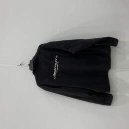 Mens Black Regular Fit Collared Long Sleeve Pocket Full-Zip Jacket Size 2XL alternative image