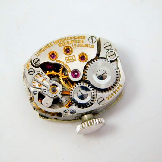 Ladies Vintage Longines 14K Gold 0.12 CTTW Diamond Case GF Band 17 Jewels Wrist Watch 14.2g image number 6