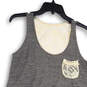 NWT Womens Gray Heather Sleeveless Scoop Neck Pullover Tank Top Size S image number 3
