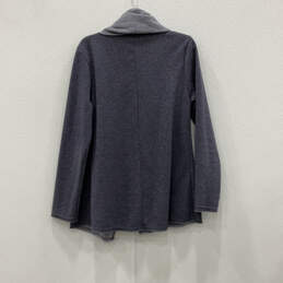 Womens Blue Long Sleeve Shwal Neck Open Front Cardigan Sweater Size Large alternative image