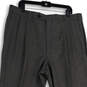 NWT Mens Gray Houndstooth Pleated Straight Leg Dress Pants Size 40W 32L image number 3