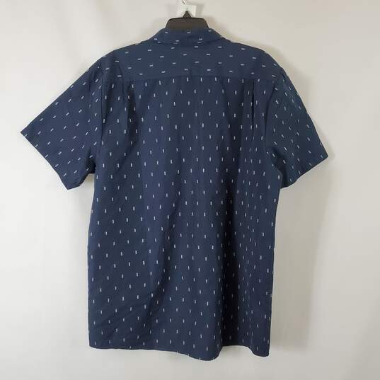 Volcom Men's Navy Blue Button Up Shirt SZ XXL NWT image number 8