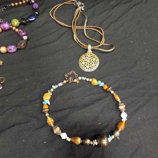 5 pc Earthy Toned Beaded Jewelry Bundle image number 4