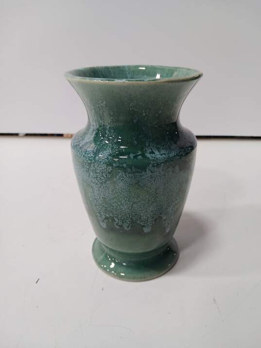 Brush 708 McCoy Pottery Green Glazed Vase-7 1/4 image number 3