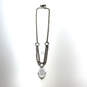 Designer Brighton Two-Tone Toggle Chain Oval Pendant Necklace With Dust Bag image number 5