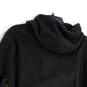 Womens Black Fleece Kangaroo Pocket Long Sleeve Pullover Hoodie Size L image number 4