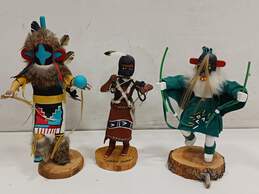 3pc Set of Native American Kachina Dolls