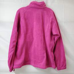 Columbia Sportswear Company Women's Pink Full-Zip Sweater Fleece Jacket Size 1X alternative image
