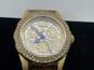 Authentic Womens Angel 28435 Gold-Tone Crystal Quartz Wristwatch With Box image number 1