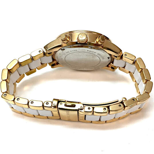 Designer Michael Kors MK-6324 Rhinestone Chronograph Dial Analog Wristwatch image number 3