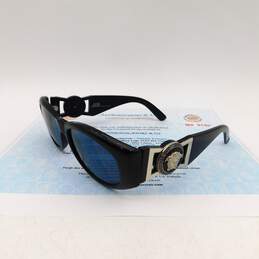 Gianni Versace Black Silver Medusa Sunglasses