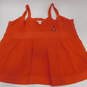 DVF DIANE von FURSTENBERG  SOSIE Orange Sleeveless Button-Down Tie Sash Women's Mini Dress Size 4 with COA image number 14