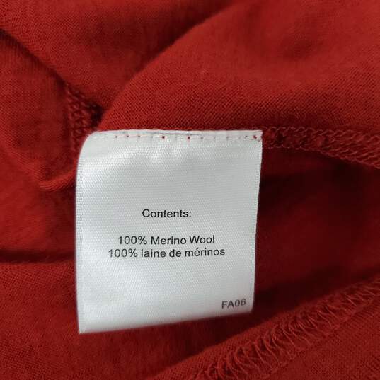 Smartwool MN's 100% Merino Wool Red Long Sleeve T-Shirt Size L image number 4